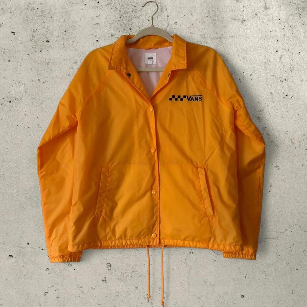 Vans Women’s Yellow Lined Jacket Water Resistant Gorpcore Size Medium